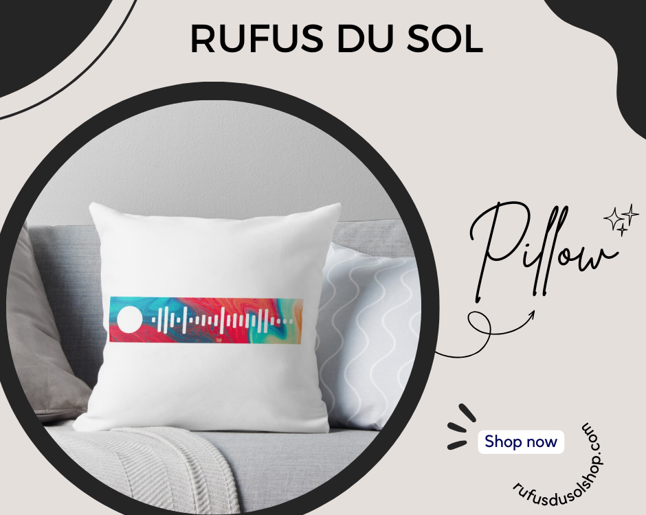 no edit rufusdusol Pillow - Rufus Du Sol Shop